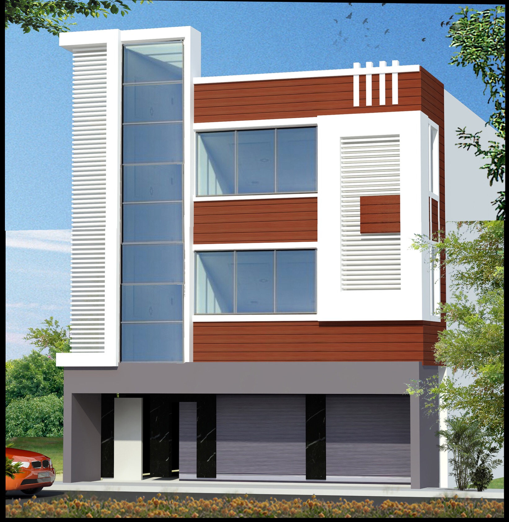 3D drawing and floor plan 15 — Srishti Constructions