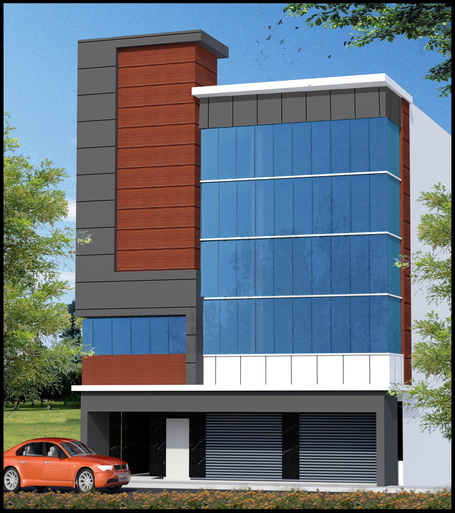 3D drawing and floor plan 16 — Srishti Constructions