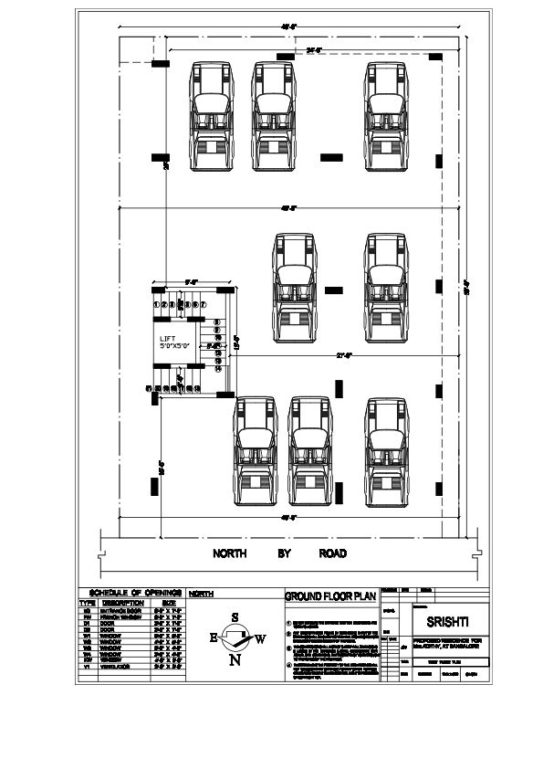 3D drawing and floor plan 31 — Srishti Constructions
