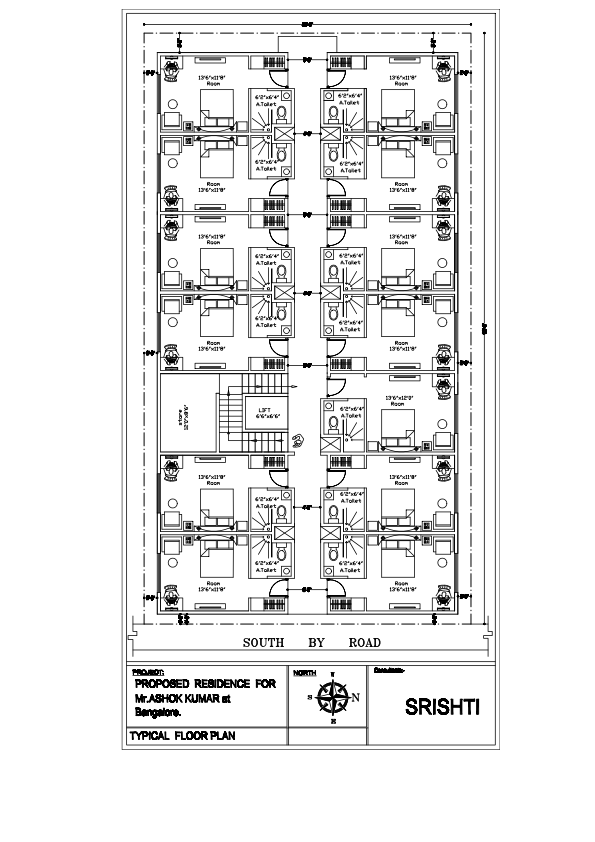 3D drawing and floor plan 40 — Srishti Constructions