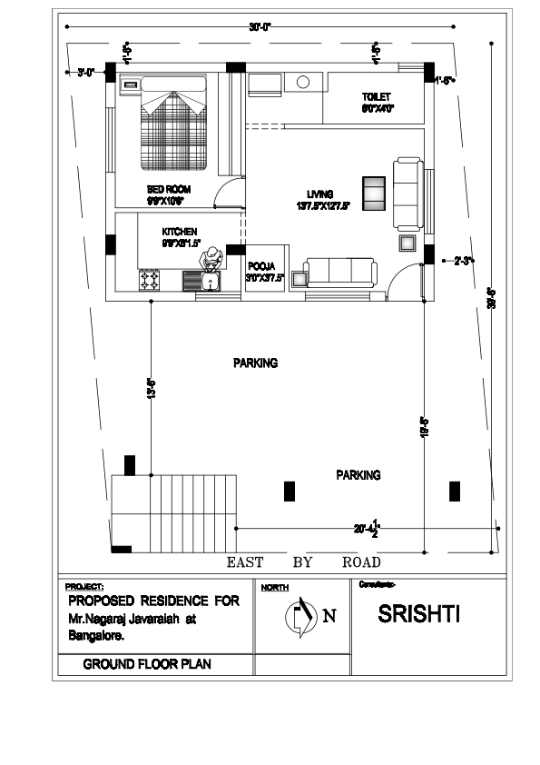 3D drawing and floor plan 33 — Srishti Constructions