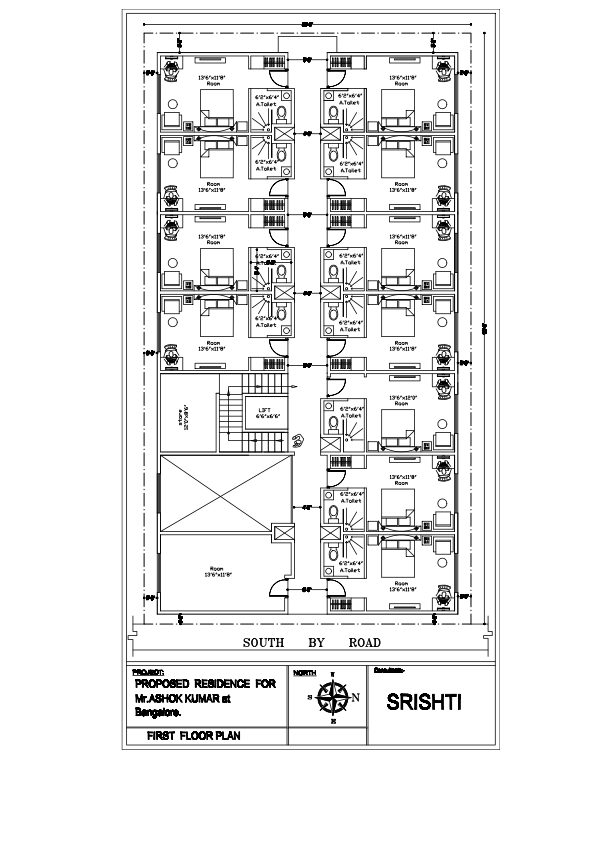 3D drawing and floor plan 39 — Srishti Constructions