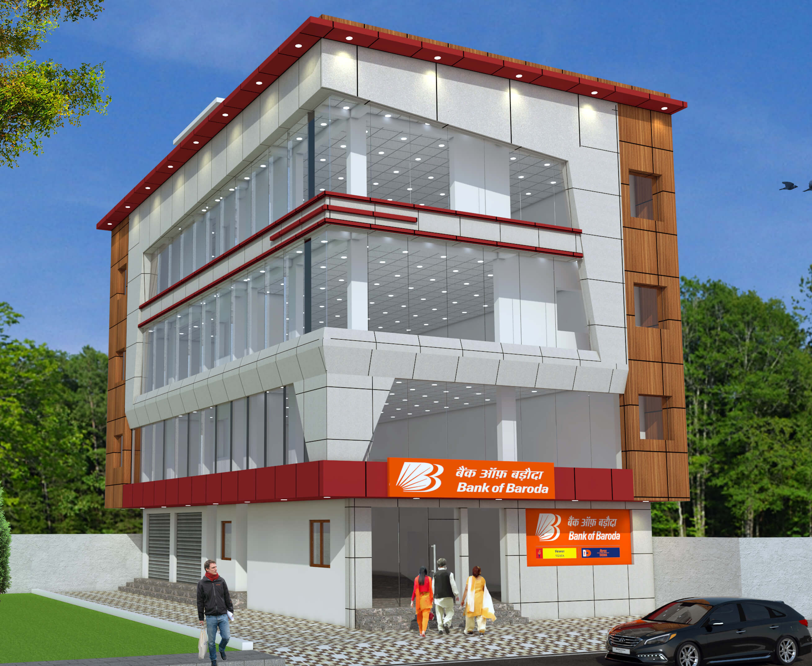 3D drawing and floor plan 30 — Srishti Constructions